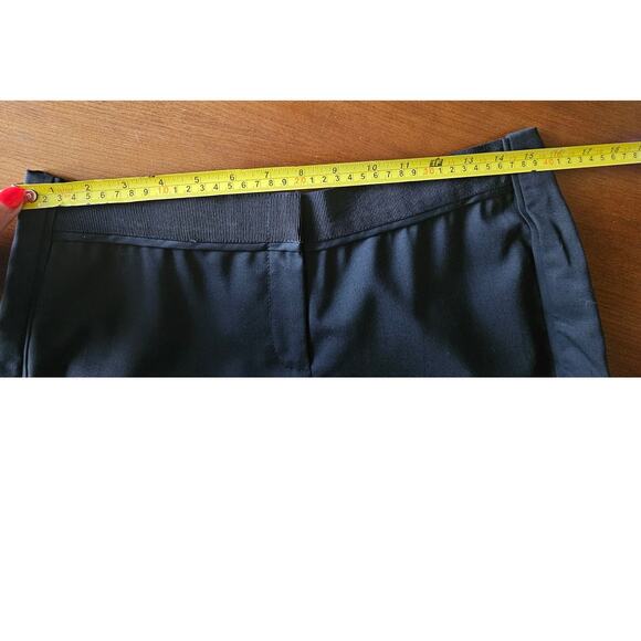 Tory Burch Wool Black Pants Trousers, Side Panel, Stretch Waist, Sz 8, NWOT - Picture 8 of 10